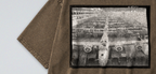 Oversized Snow Washed Cotton Tee - B24 Liberator Bombers Photo Print