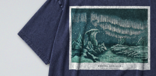 Arctic Aurora Borealis - Short Sleeve Tee