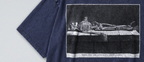 Oversized Snow Washed Cotton Tee - Macabre Skeleton Print