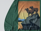 Oversized Snow Washed Long Sleeve Cotton Tee - Preserve Wildlife Print
