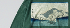 Oversized Snow Washed Long Sleeve Cotton Tee - Japanese Snowy Mountain Print
