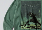 Oversized Snow Washed Cotton Sweatshirt - 1922 Nosferatu Movie poster Print