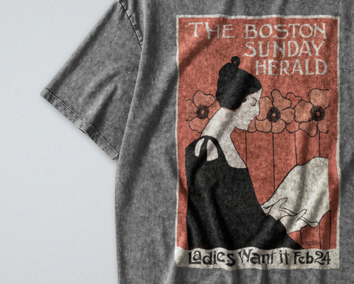 Art Nouveau Newspaper - Short Sleeve Tee
