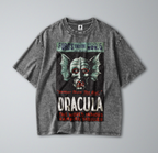Oversized Snow Washed Cotton Tee - Bram Stoker's Dracula Theater Print