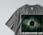 Oversized Snow Washed Cotton Tee - Solar Eclipse Print