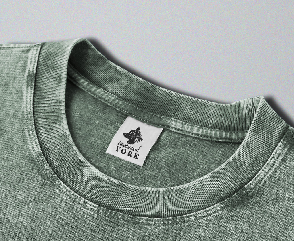 Oversized Snow Washed Cotton Tee - Sequoia National Park Print