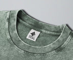 Oversized Snow Washed Cotton Tee - Sequoia National Park Print