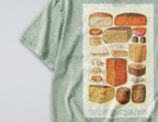 Oversized Snow Washed Cotton Tee - Retro Cheese Collection Print