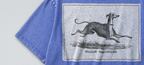 Oversized Snow Washed Cotton Tee - Black & White Italian Greyhound Print