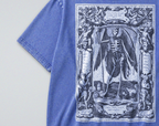 Oversized Snow Washed Cotton Tee - Angel of Death Print