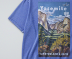 Oversized Snow Washed Cotton Tee - Yosemite National Park Print