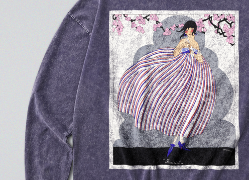 Art Deco Woman - Long Sleeve Tee